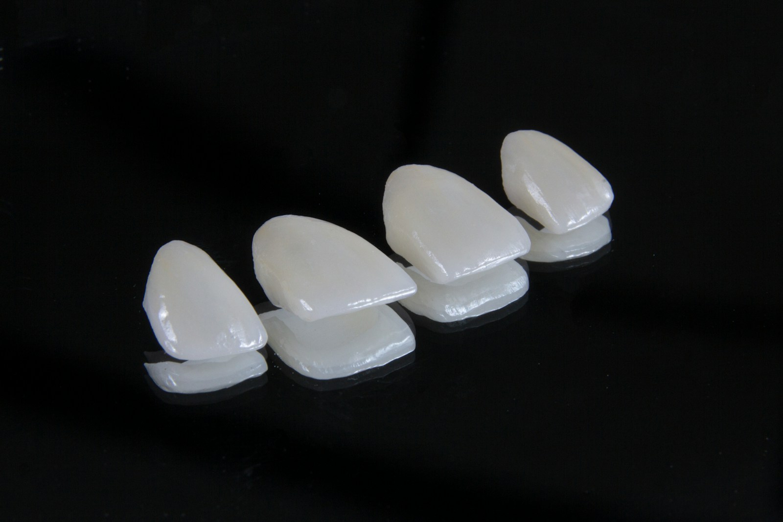 a group of white objects